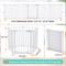 Show in main carousel: DOMIPET 5 Panel Metal Fireplace Fence Pressure Mounted Dog Gate, 128-in, White slide 7 of 8