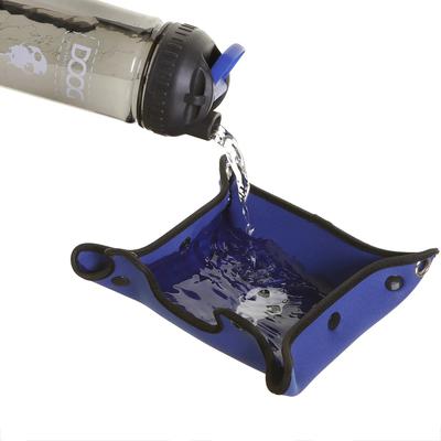 Show full view: DOOG 3-in-1 Neoprene Dog Water Bottle & Bowl, Blue slide 5 of 5