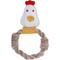 Show in main carousel: DOOG Country Tails Chicken Rope Ring Dog Chew Toy, White slide 1 of 4