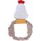Show in main carousel: DOOG Country Tails Chicken Rope Ring Dog Chew Toy, White slide 2 of 4