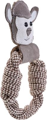 Show full view: DOOG Country Tails Sheep Rope Ring Dog Chew Toy, Grey slide 2 of 3