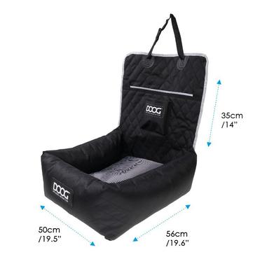 Show full view: DOOG Dog Car Seat, Black, Medium slide 2 of 7