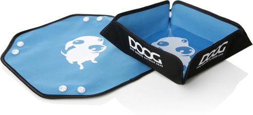 Show full view: DOOG Foldable Neoprene Dog Bowl, Blue slide 2 of 3