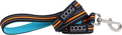 DOOG Neoprene Beethoven Neon Dog Leash, Orange/Blue, Small: 47-in long, 1/2-in wide