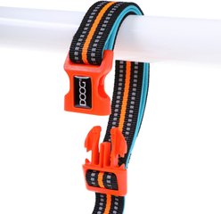 DOOG Neoprene Clip It Beethoven Neon Dog Leash, Orange/Blue, X-Large: 62-in long, 1-in wide