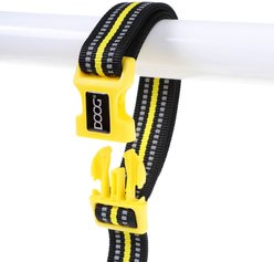DOOG Neoprene Clip It Bolt Neon Dog Leash, Black/Yellow, X-Large: 62-in long, 1-in wide