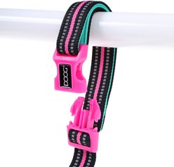 DOOG Neoprene Clip It Rin Tin Tin Dog Leash, Blue/Pink/Black, X-Large: 62-in long, 1-in wide