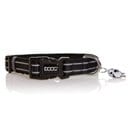 DOOG Neoprene Lassie Dog Collar, Black, Small: 9 to 13-in neck, 3/4-in wide