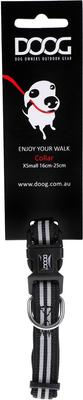 Show full view: DOOG Neoprene Lassie Dog Collar, Black, X-Small: 4 to 10-in neck, 1/2-in wide slide 2 of 4