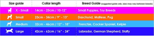 Show full view: DOOG Neoprene Lassie Dog Collar, Black, X-Small: 4 to 10-in neck, 1/2-in wide slide 3 of 4