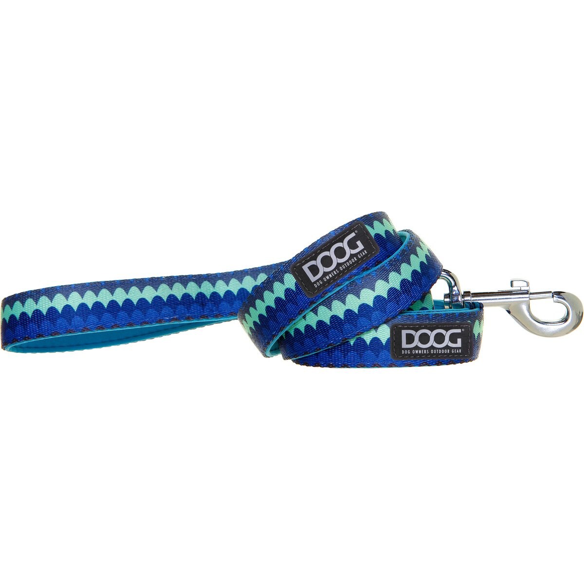 DOOG Neoprene Pluto Dog Leash, Blue, Large: 51-in long, 1-in wide