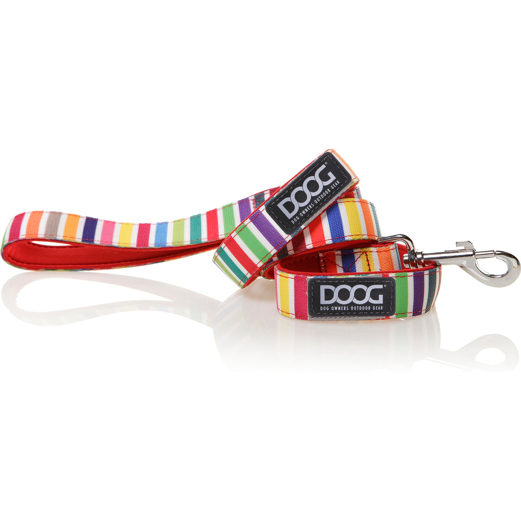 DOOG Neoprene Scooby Dog Leash, Rainbow, Small: 47-in long, 1/2-in wide