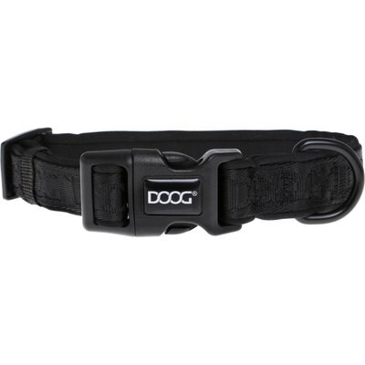 DOOG DOOG Neosport Neoprene Dog Collar, Black, Large: 16.53 to 24.4-in neck, 1.25-in wide