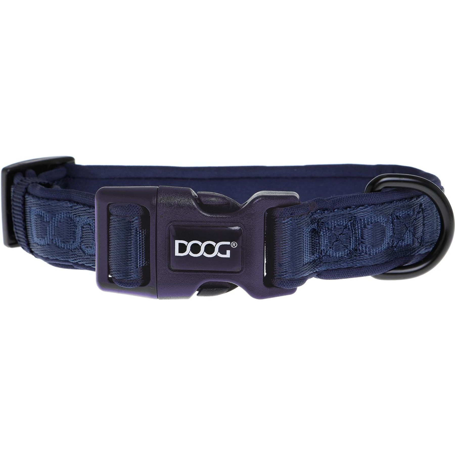 DOOG Neosport Neoprene Dog Collar, Navy, X-Small: 5.51 to 9.84-in neck, 1/2-in wide