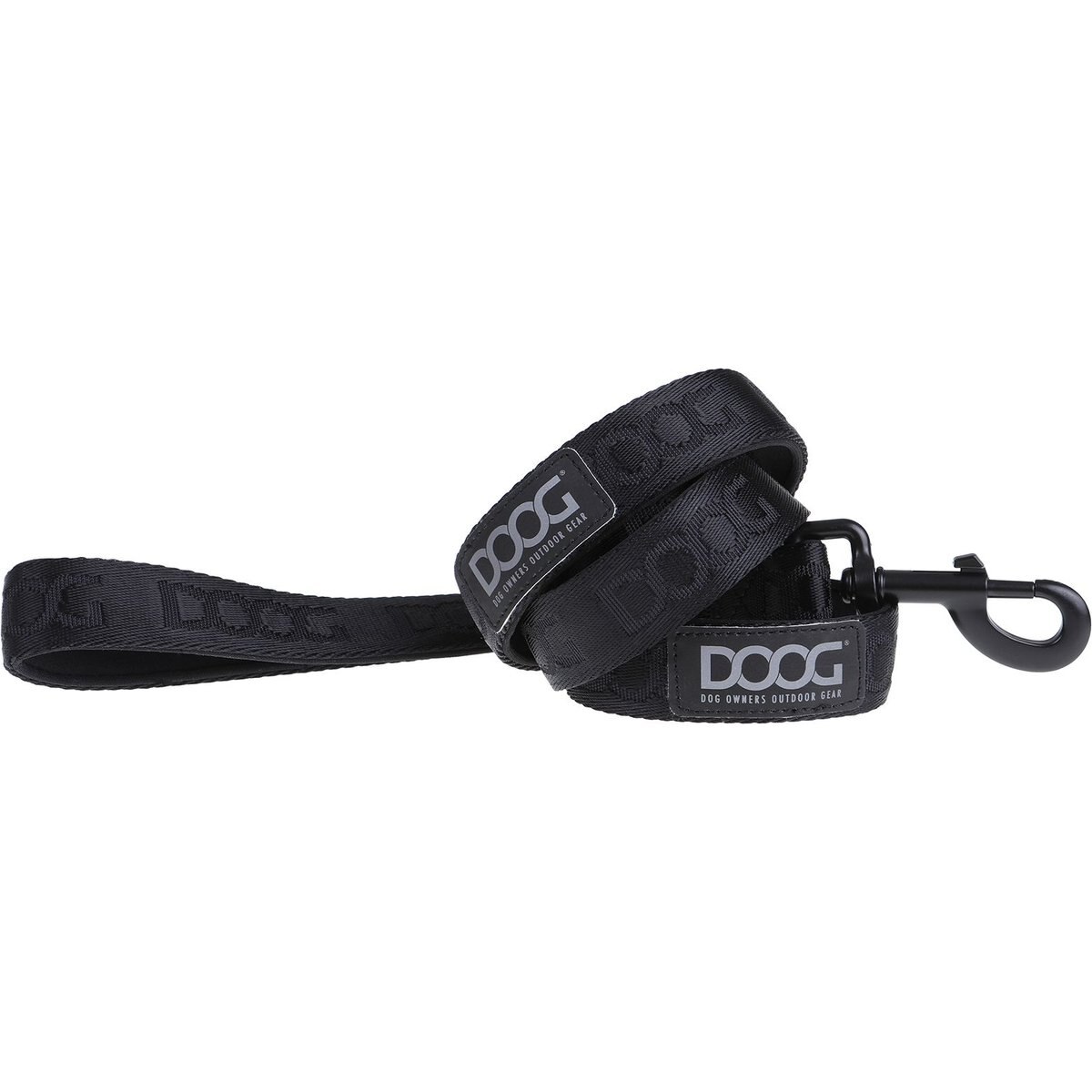 DOOG Neosport Neoprene Dog Leash, Black, Small: 47-in long, 1-in wide
