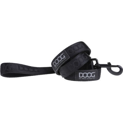 DOOG DOOG Neosport Neoprene Dog Leash, Black, Small: 47-in long, 1-in wide