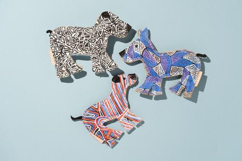 Show full view: DOOG Outback Tails Desert Joey Dog Chew Toy, Black/White slide 2 of 3