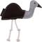 Show in main carousel: DOOG Outback Tails Ernie the Emu Felt Dog Chew Toy, Black/Grey slide 1 of 6