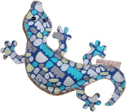 DOOG Outback Tails Keturah Zimran Gary Goanna Dog Chew Toy, Blue/White/Grey