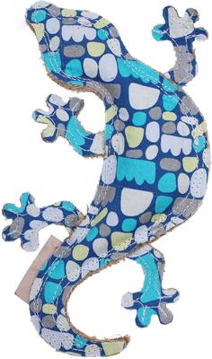 Show full view: DOOG Outback Tails Keturah Zimran Gary Goanna Dog Chew Toy, Blue/White/Grey slide 3 of 4