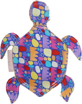Show full view: DOOG Outback Tails Keturah Zimran Terry Turtle Dog Chew Toy, Multi-color slide 1 of 6