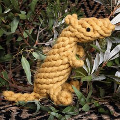 DOOG Outback Tails Kezza the Kangaroo Dog Chew Toy, Tan slide 2 of 4