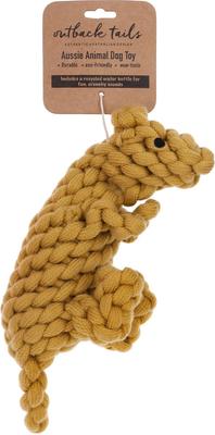 Show full view: DOOG Outback Tails Kezza the Kangaroo Dog Chew Toy, Tan slide 3 of 5