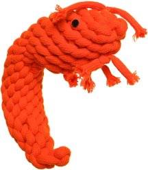 DOOG Outback Tails Pam the Prawn Dog Chew Toy, Red
