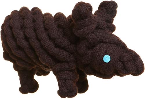Show full view: DOOG Outback Tails Wazza the Wombat Dog Chew Toy, Brown slide 2 of 5