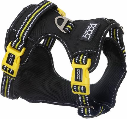 Show full view: DOOG Reflective Neotech Bolt Dog Harness, Black/Yellow, Medium: 14.96 to 19.29-in chest slide 2 of 5