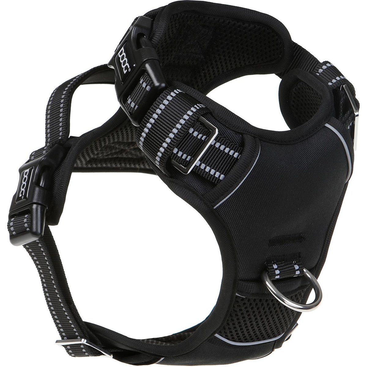 DOOG Reflective Neotech Dog Harness, Black, X-Large: 22.5 to 31.5-in chest