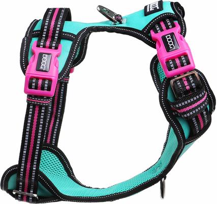 Show full view: DOOG Reflective Neotech Rin Tin Tin Dog Harness, Blue/Pink/Black, Medium: 14.96 to 19.29-in chest slide 3 of 6