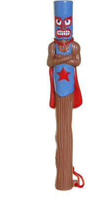 Show full view: DOOG Spooky Sticks El Sticko Dog Chew Toy, Brown/Blue/Red slide 3 of 4