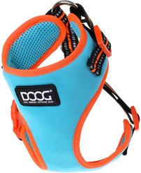 DOOG Step In Neoflex Beethoven Neon Dog Harness, Orange/Blue, X-Small: 11 to 13-in chest