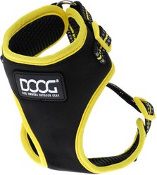 DOOG Step In Neoflex Bolt Neon Dog Harness, Black/Yellow, Medium: 16 to 22-in chest