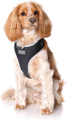 Show full view: DOOG Step In Neoflex Lassie Dog Harness, Black, Medium: 16 to 22-in chest slide 4 of 7