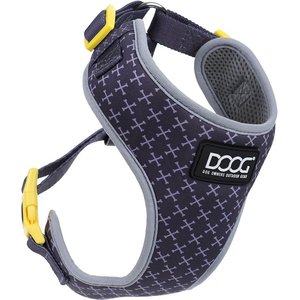Dogdie DOOG Step In Neoflex Odie Dog Harness, Black/Purple/Yellow, Large