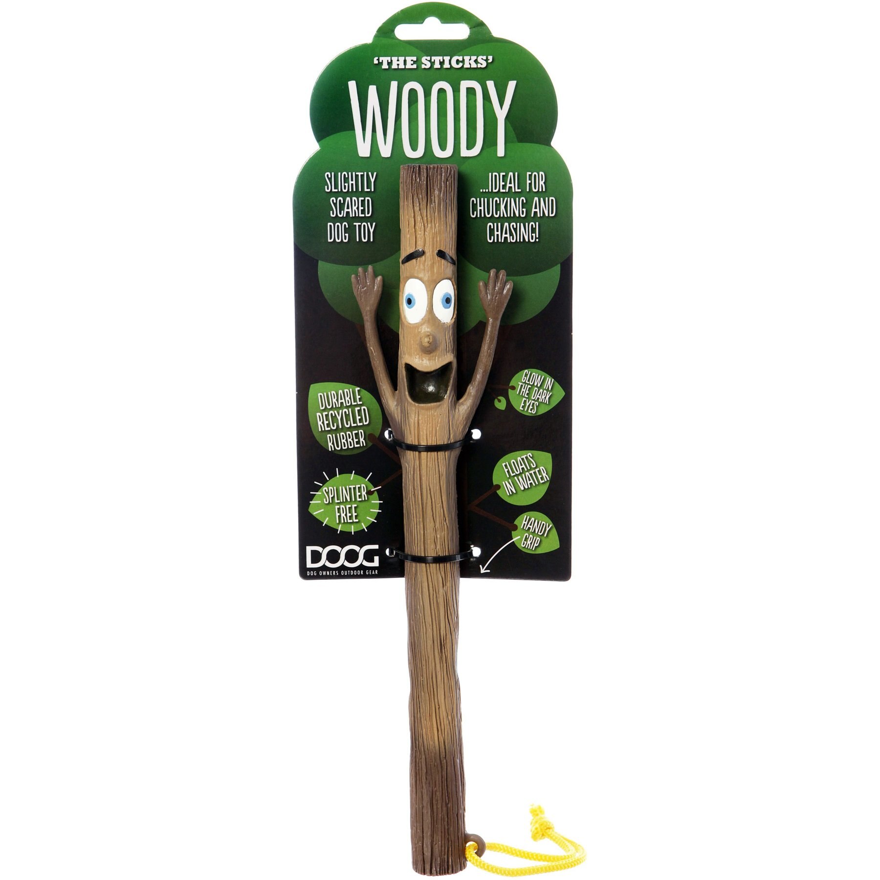 DOOG Stick Family Woody Husband Dog Chew Toy, Brown