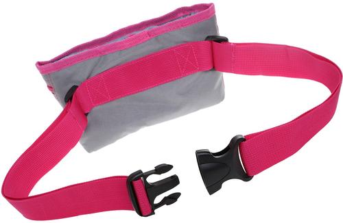 Show full view: DOOG Treat & Training Dog Pouch, Grey/Pink, Large slide 3 of 5