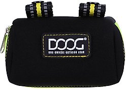 DOOG Walkie Dog Pouch Bolt Neon Dog Poop Bag Dispenser, Black/Yellow