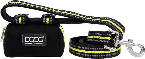 Show full view: DOOG Walkie Dog Pouch Bolt Neon Dog Poop Bag Dispenser, Black/Yellow slide 4 of 7