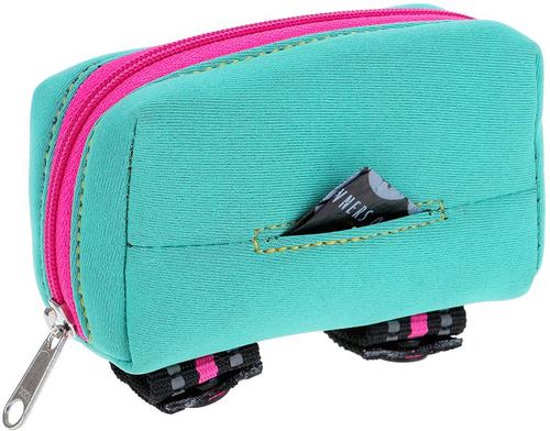 Show full view: DOOG Walkie Dog Pouch Rin Tin Tin Neon Dog Poop Bag Dispenser, Teal/Pink slide 3 of 7
