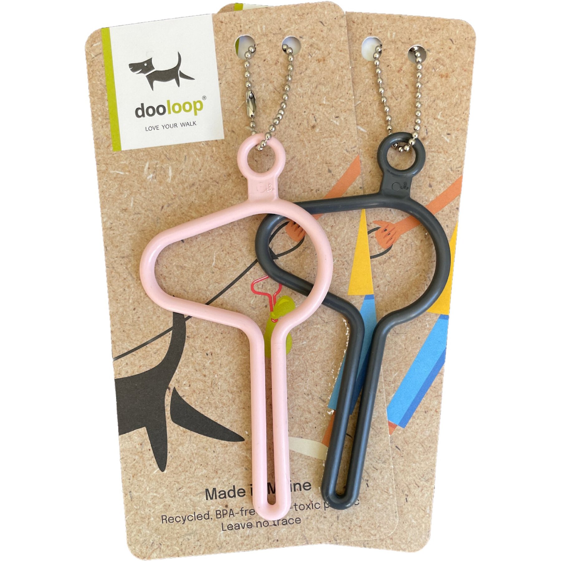 dooloop Dog Waste Bag Holder, City Set, 2 count