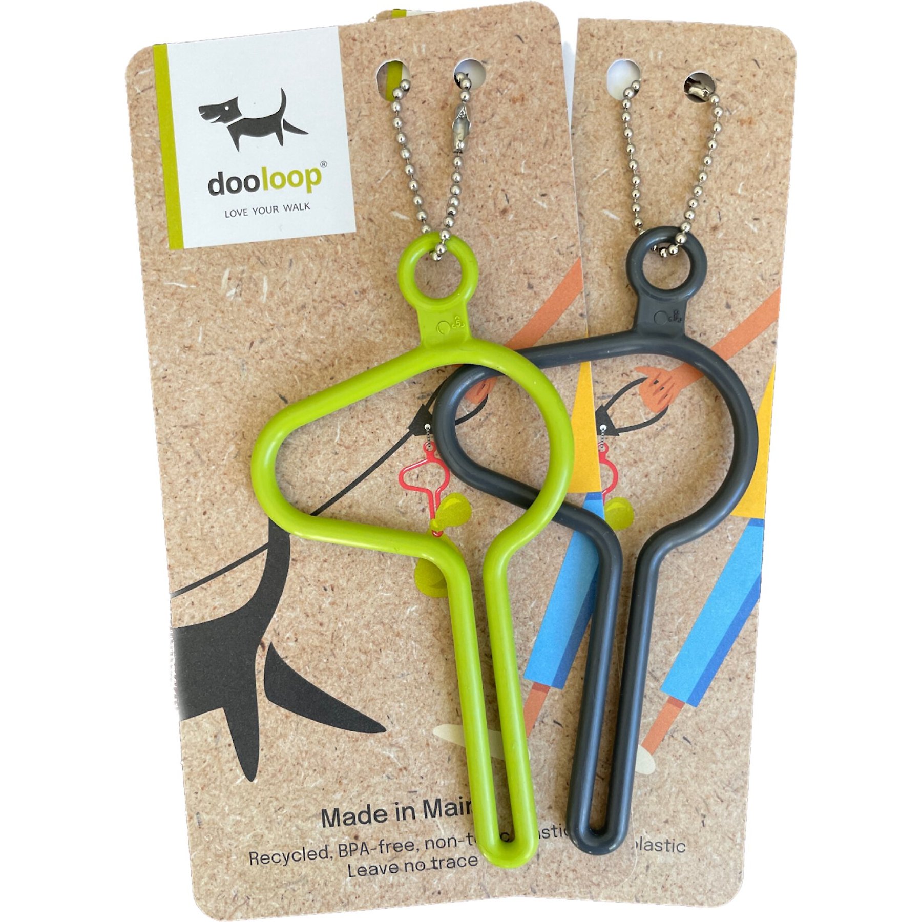 dooloop Dog Waste Bag Holder, Country Set, 2 count