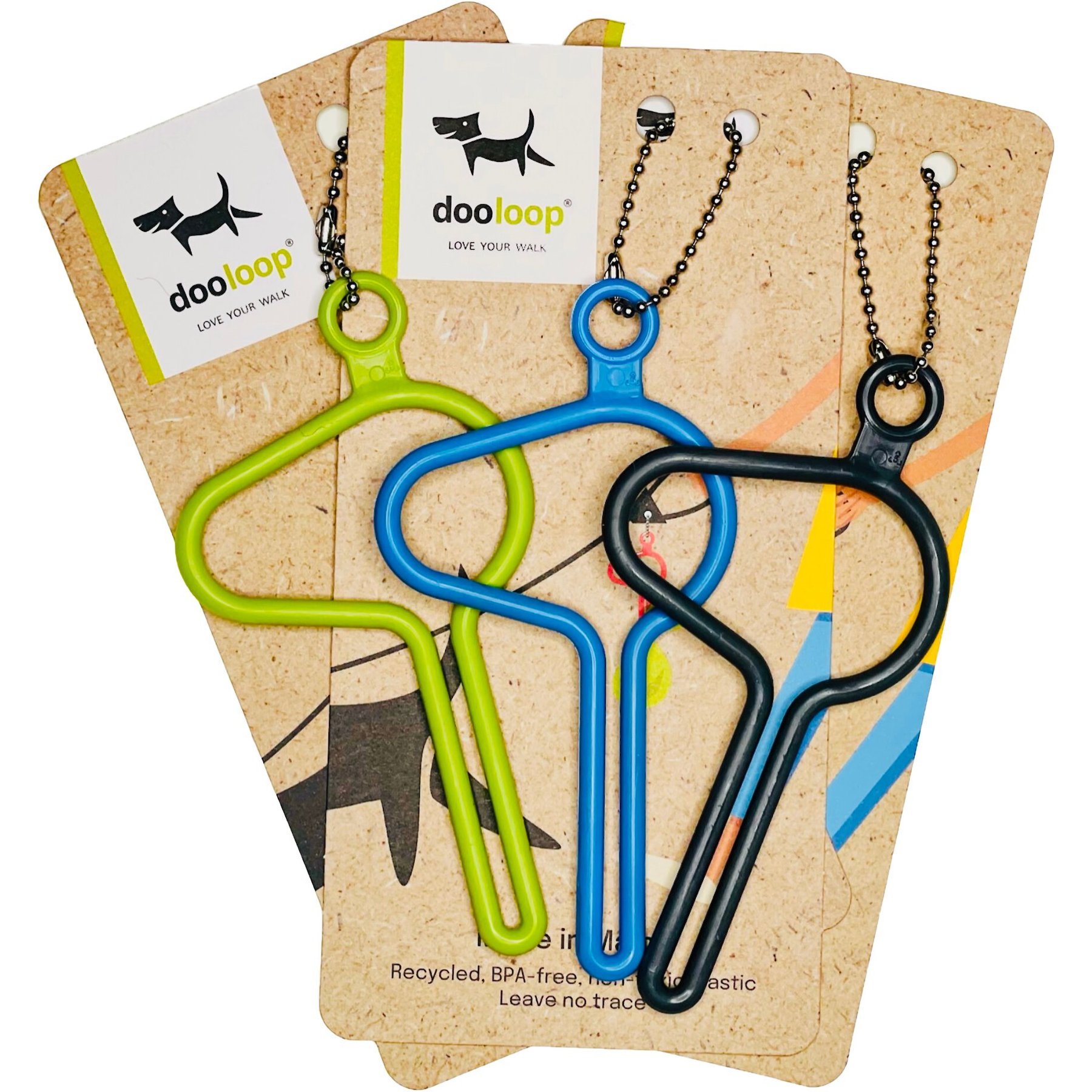 dooloop Dog Waste Bag Holder, Nature Called, 3 count