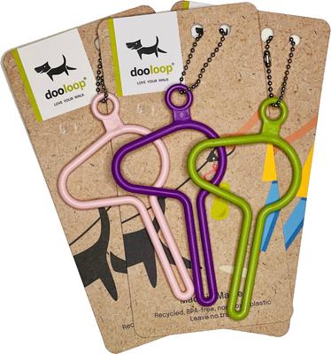 Dooloop Spring Fling Dog Waste Bag Holder, 3 count