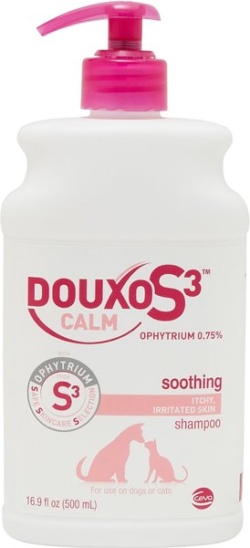 Show full view: Douxo S3 CALM Soothing Itchy, Hydrated Skin Dog & Cat Shampoo, 16.9-fl oz bottle slide 1 of 6