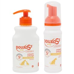 Douxo S3 PYO Antiseptic Antifungal Chlorhexidine Dog & Cat Shampoo, 6.7-oz bottle + PYO Antiseptic Antifungal Chlorhexidine Dog Mousse, 5.1-oz bottle