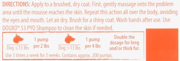 Show full view: Douxo S3 PYO Antiseptic Antifungal Chlorhexidine Dog Mousse, 5.1-oz bottle slide 5 of 8