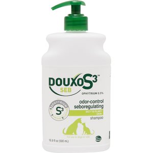 Douxo S3 SEB Odor-Control Seboregulating Dog & Cat Shampoo, 16.9-fl oz bottle